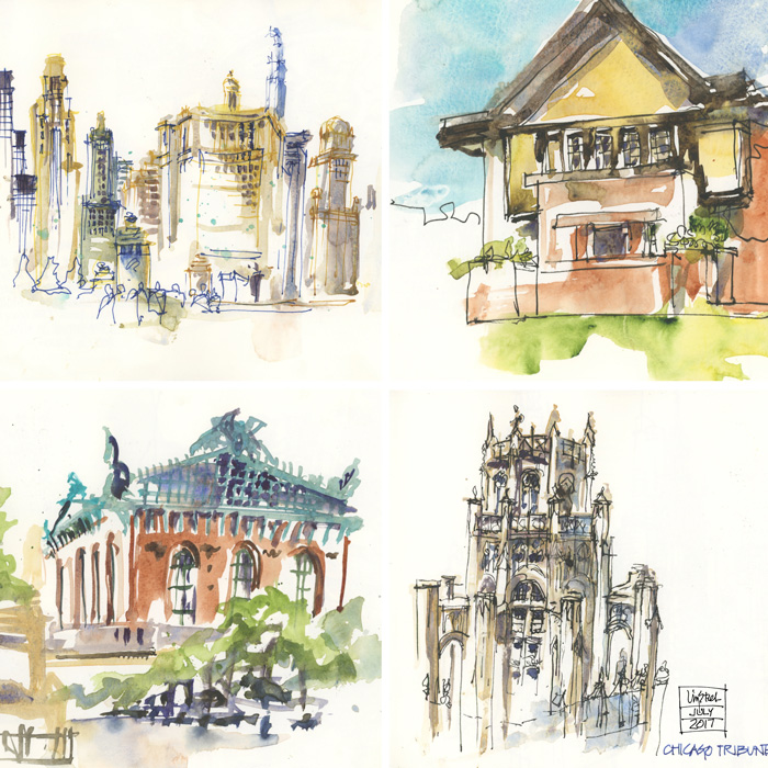 700x700 My Favourite Chicago Sketches - Chicago Sketch