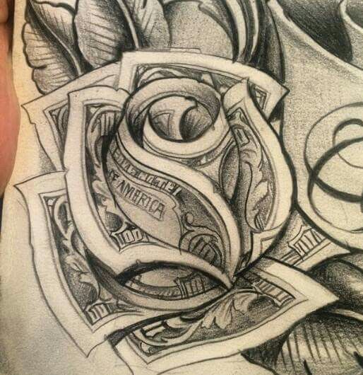 514x530 Moneyrose Tattoo, Tatting And Chicano - Chicano Sketches