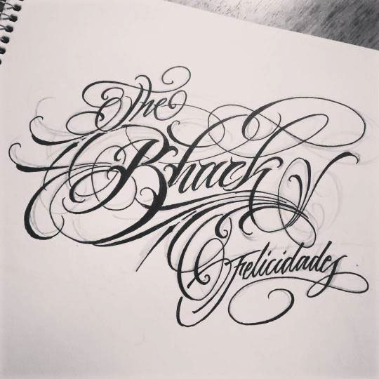 540x540 Tattoo Script (Sketches) On Behance - Chicano Sketches