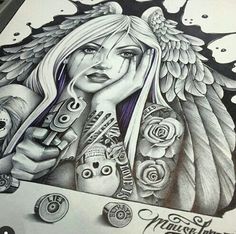 236x234 855 Best Chicano Art Images Chicano Tattoos, Clowns - Chicano Sketches