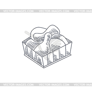 300x300 Fried Chicken Legs Sketch - Chicken Leg Sketch