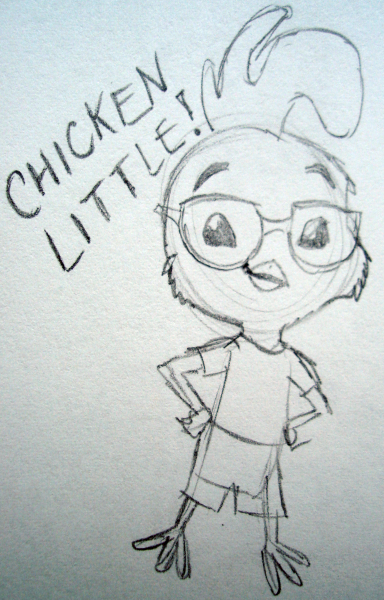 384x600 Chicken Little Sketch By Seltzeraddict - Chicken Little Sketch