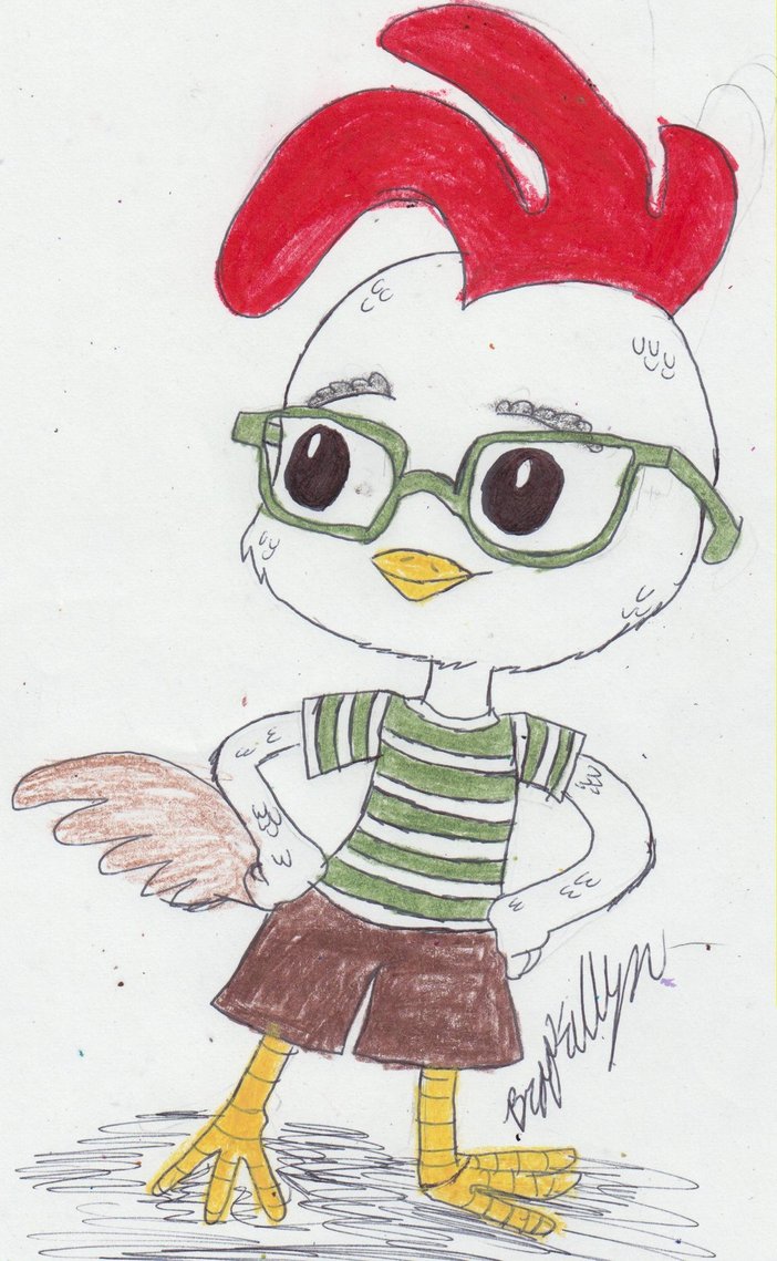 702x1139 Chicken Little By Brookellyn - Chicken Little Sketch
