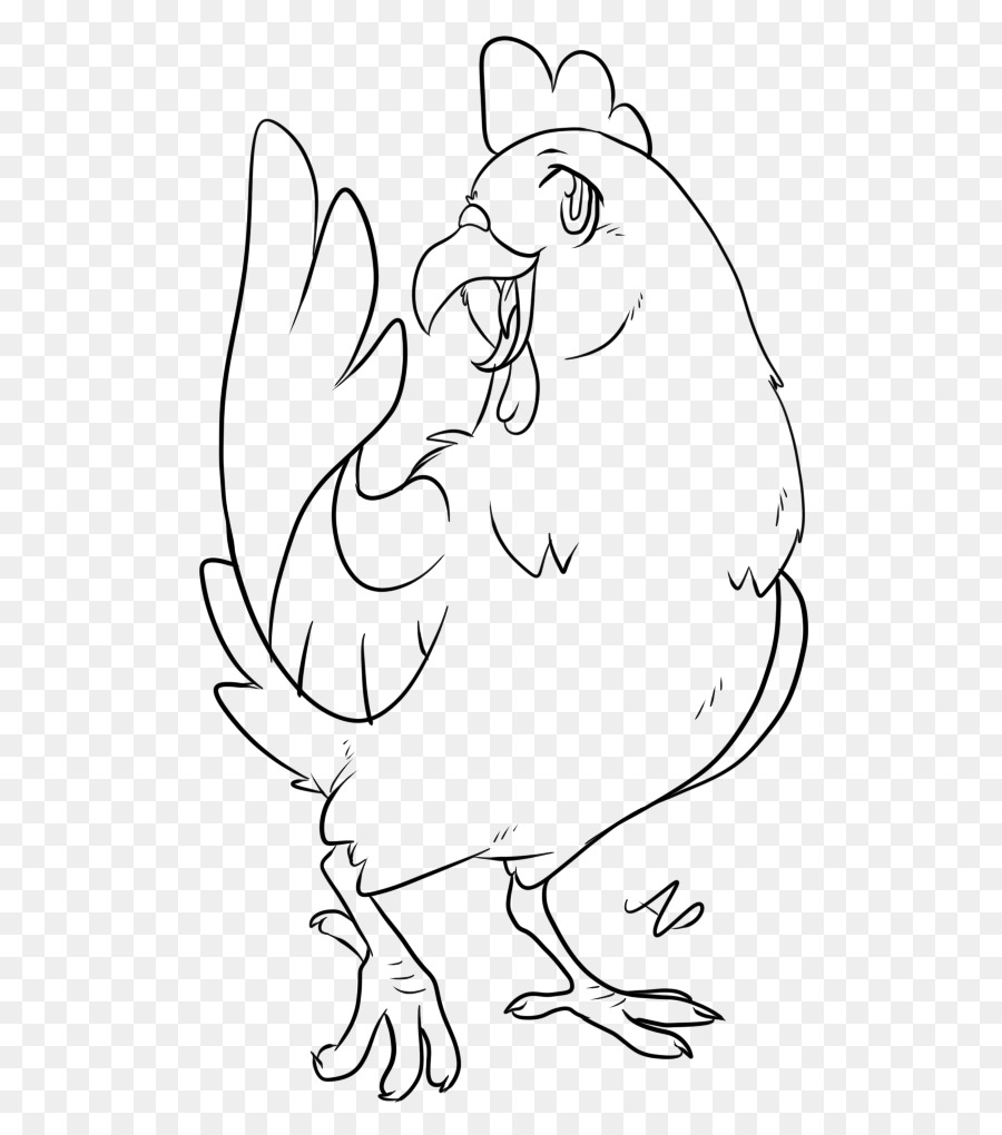 900x1020 Rooster Chicken Drawing Clip Art - Chicken Sketch