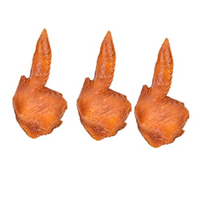 425x425 3 Pcs Fake Chicken Wings Artificial Roast Chicken Food - Chicken Wing Sketch