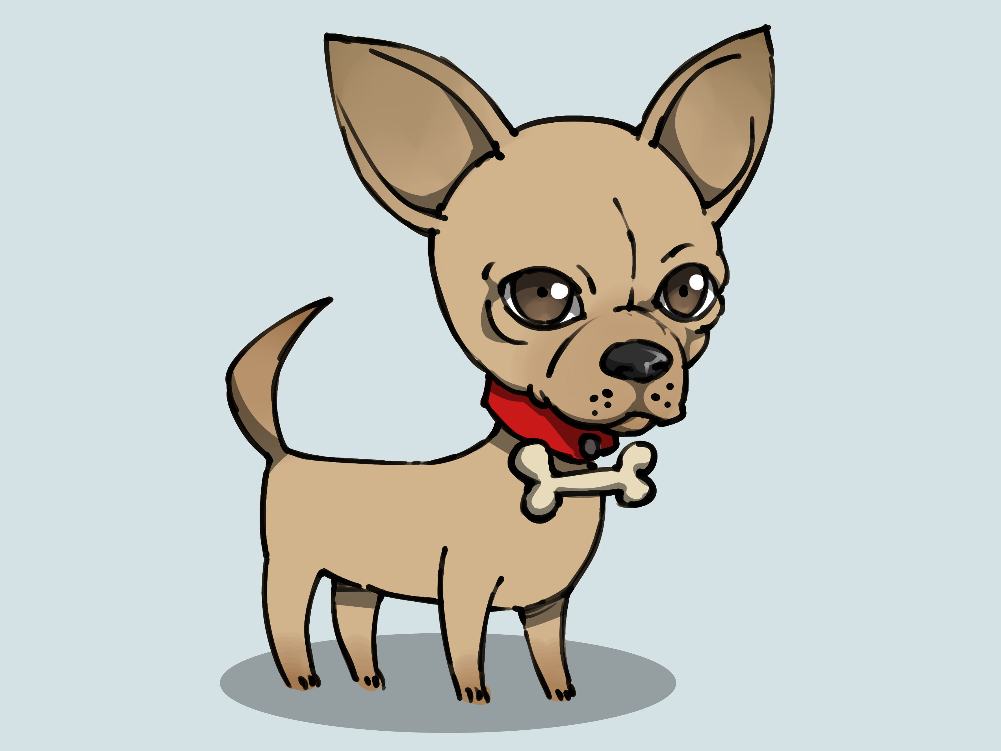 3200x2400 How To Draw A Chihuahua (With Pictures) - Chihuahua Sketch