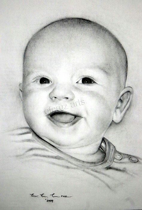 Child Face Sketch at PaintingValley.com | Explore collection of Child ...