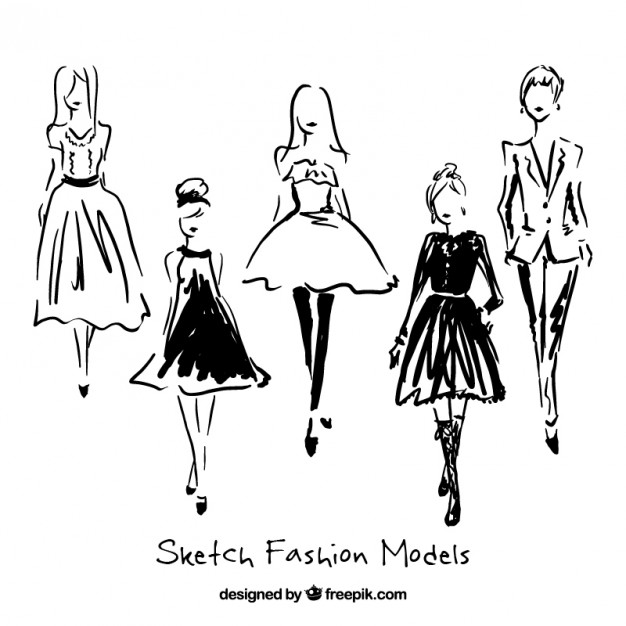 626x626 Fashion Sketch Vectors, Photos And Psd Files Free Download - Child Fashion Sketch