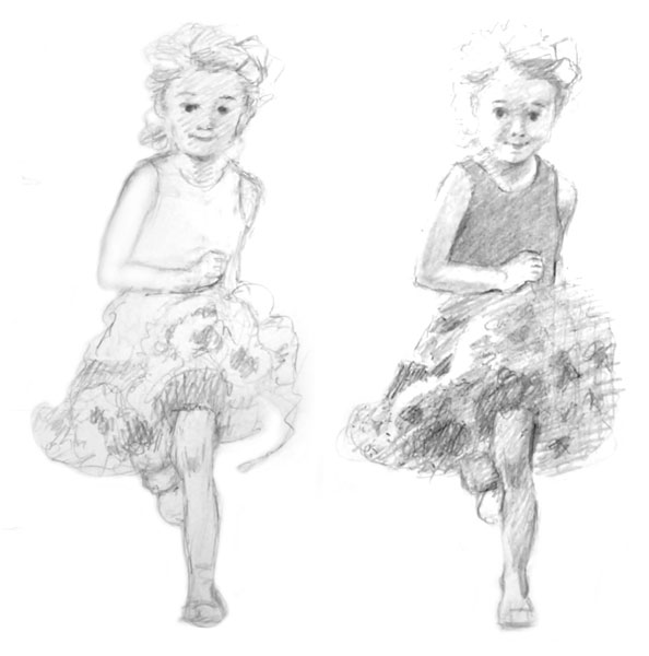 594x600 Figure Drawing How To Draw A Child - Child Fashion Sketch