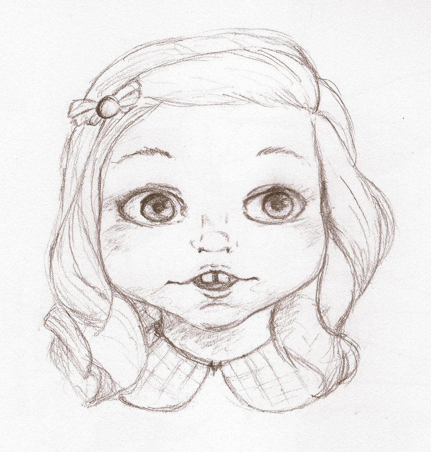 872x916 Little Child Sketch By Lunatica Reiko - Child Sketch