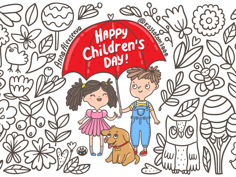 Childrens Day Sketch