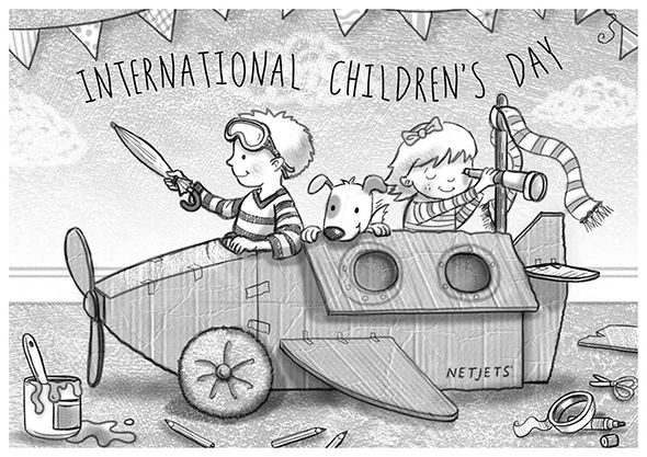 590x417 Netjets - Childrens Day Sketch
