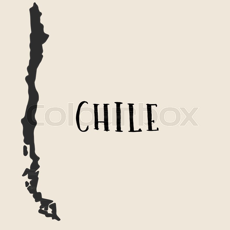 800x800 Doodle Freehand Map Sketch Of Chile ,vector Illustration Stock - Chile Sketch