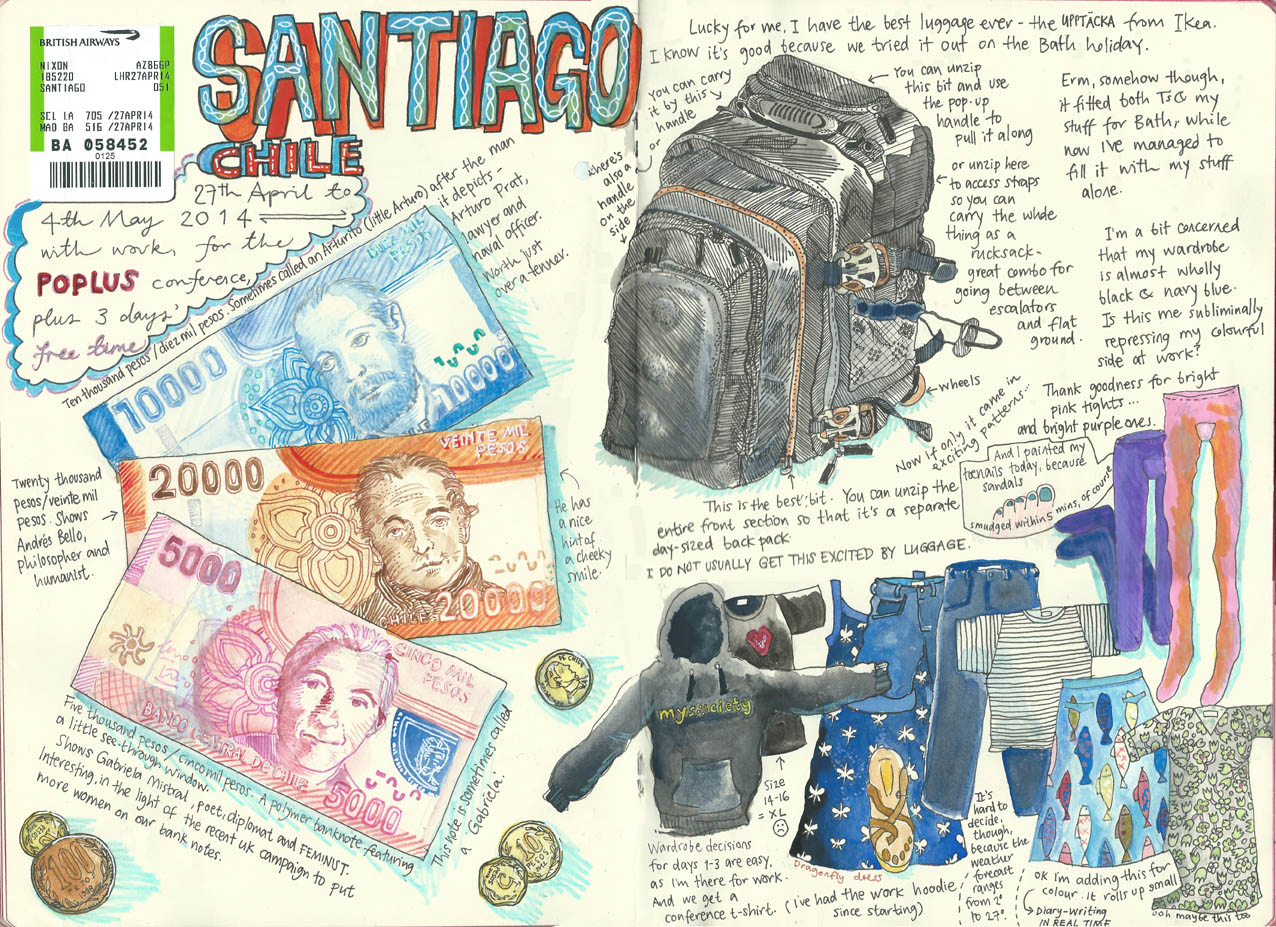 1276x927 Santiago, Chile Sketch Diary, Installment 1 Myf Draws Apparently - Chile Sketch