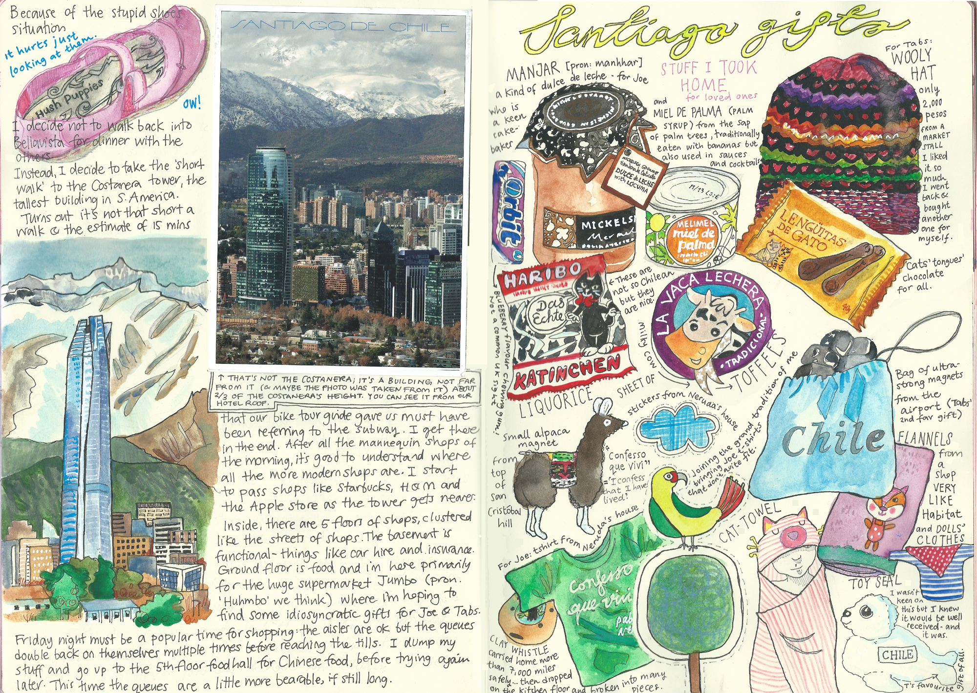 2000x1419 Santiago, Chile Sketch Diary, Installment 2 Myf Draws Apparently - Chile Sketch