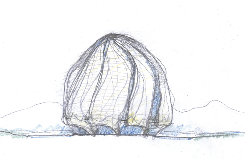 818x531 Temple Of South America By Hariri Pontarini Architects - Chile Sketch