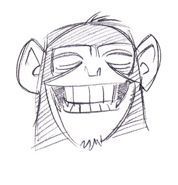 361x375 Chimp Sketch Kms007 - Chimp Sketch