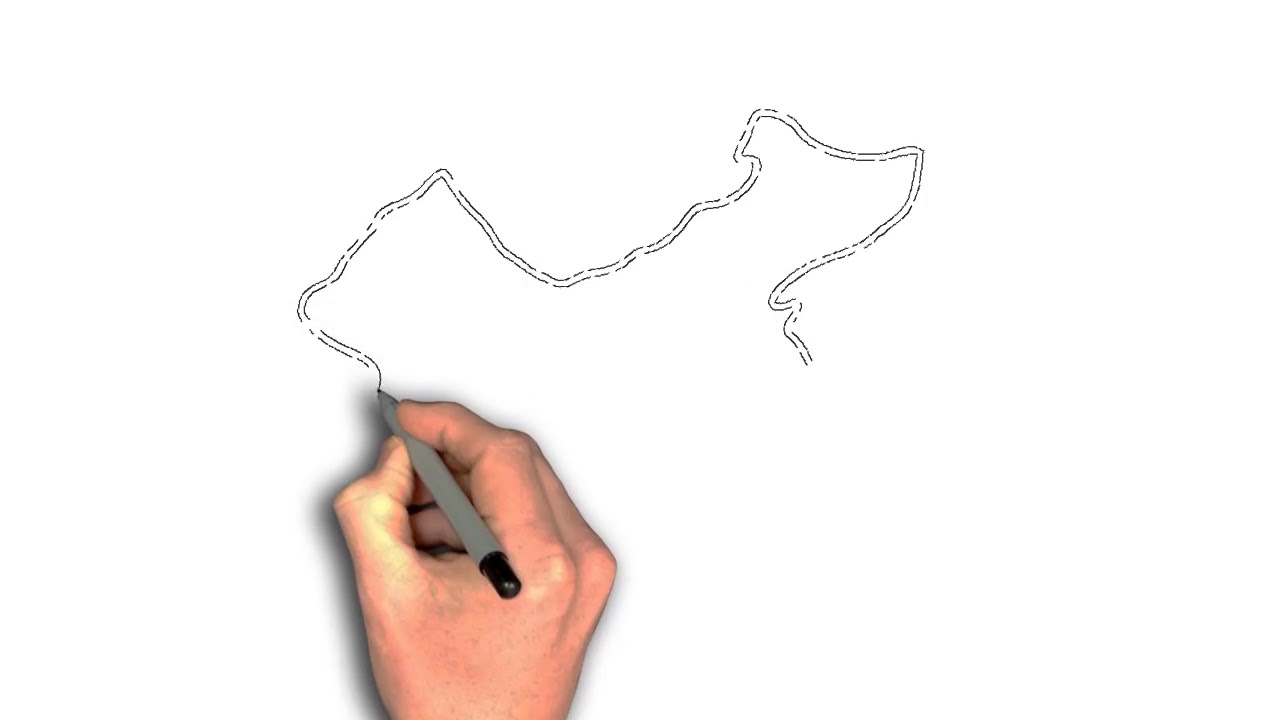 1280x720 How To Draw China Map - China Map Sketch