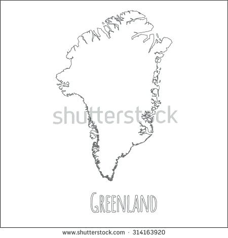 450x470 Maps Greenland Map Outline Vector Illustration Scribble Sketch - China Map Sketch
