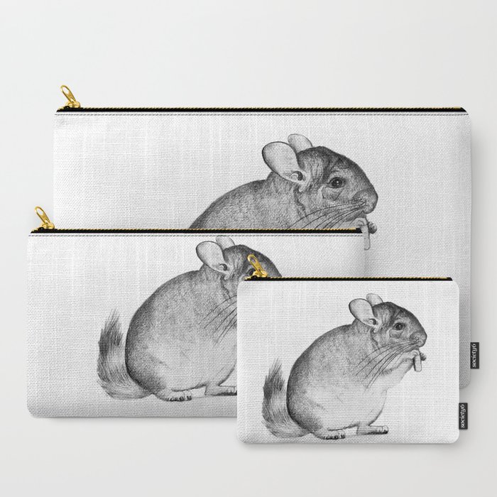 700x700 Chinchilla Carry All Pouch By Katerinakalinich Society6 - Chinchilla Sketch