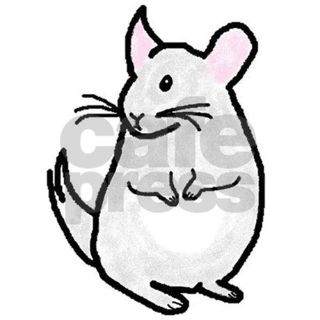 460x460 Chinchilla Sketch Drinking Glass By Karasgirls - Chinchilla Sketch
