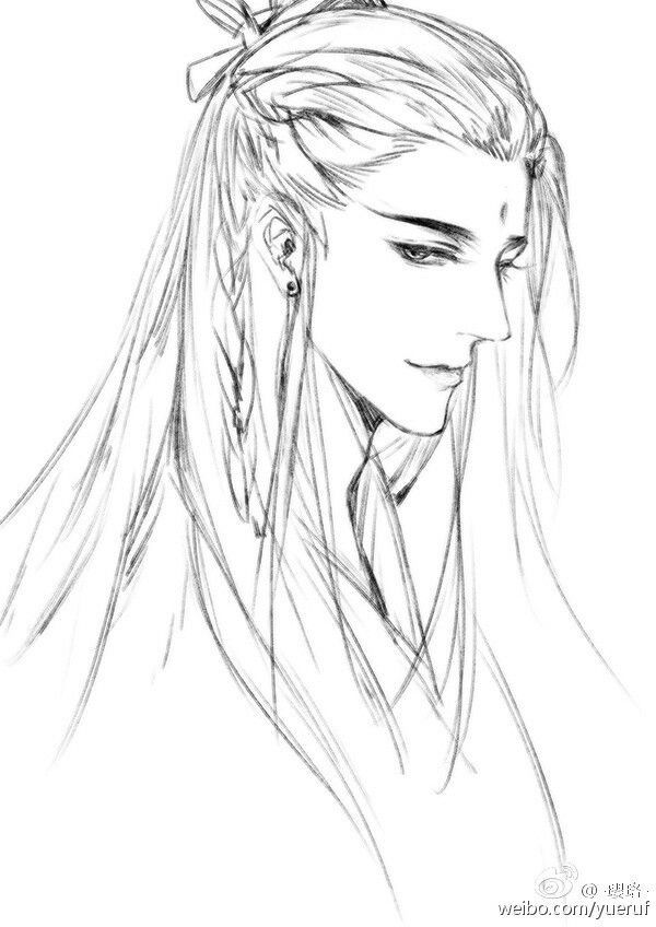 600x848 Pin By Strannyj Chelovechishka On Mo Dao Zu Shi Magistr Diavolskogo - Chinese Boy Sketch