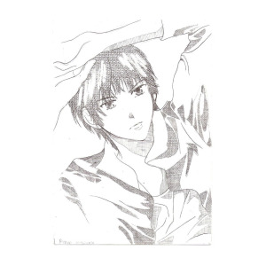 300x300 Asian Boy Drawing By Ajeng Putri - Chinese Boy Sketch