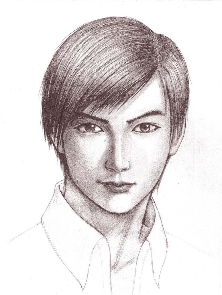 775x1030 Asian Boy By Nemorak - Chinese Boy Sketch