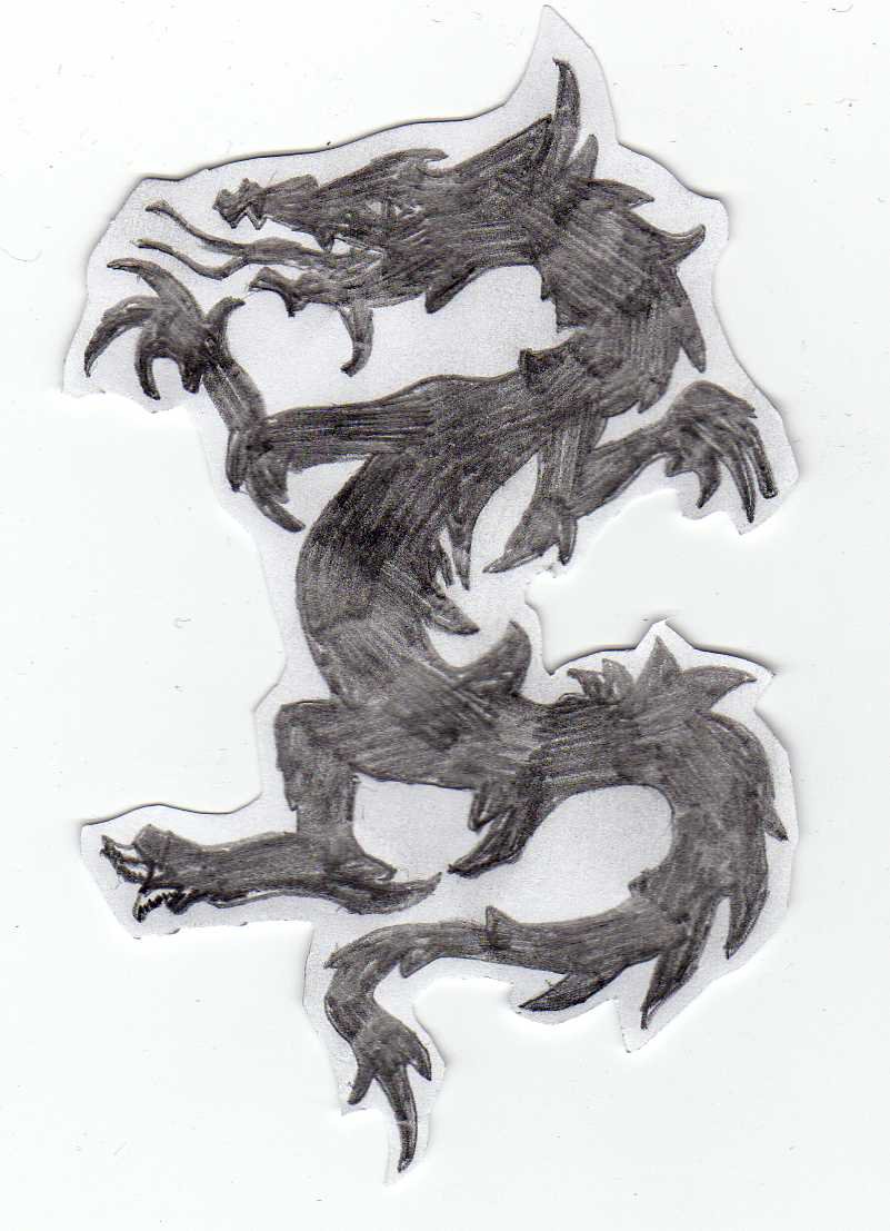 801x1107 Chinese Dragon Tattoo By Paigeb123 - Chinese Dragon Tattoo Sketch