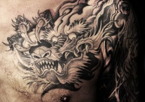 300x210 Dragon Tattoo Chest Sketch Designing A Tribal Chinese Dragon - Chinese Dragon Tattoo Sketch