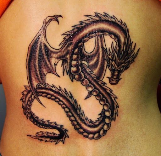 512x498 70 Furious Dragon Tattoos Design Ideas For Both Men And Women - Chinese Dragon Tattoo Sketch