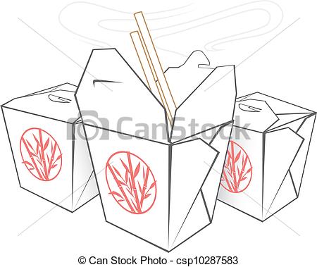 450x379 Chinese Food Clipart Box Drawing - Chinese Food Sketch