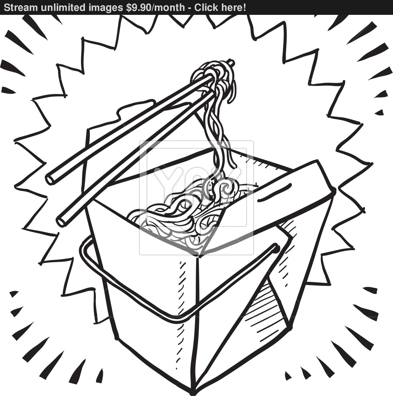 1587x1600 Chinese Food Sketch Vector - Chinese Food Sketch