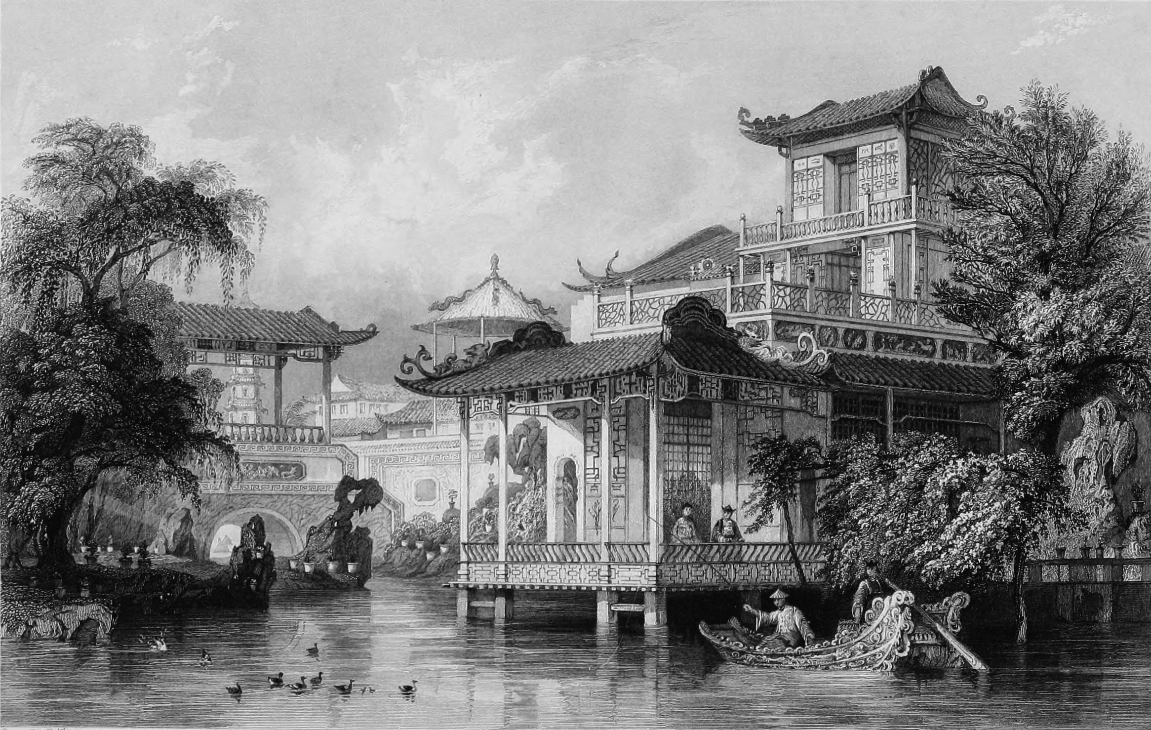 Chinese House Sketch at Explore collection of
