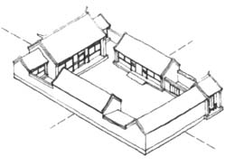 259x183 House Architecture - Chinese House Sketch