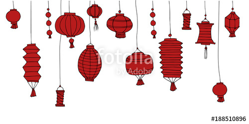 Chinese Lantern Sketch at PaintingValley.com | Explore collection of ...