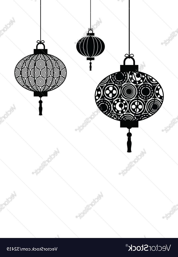 750x1080 Hd Chinese Lanterns Vector Drawing - Chinese Lantern Sketch