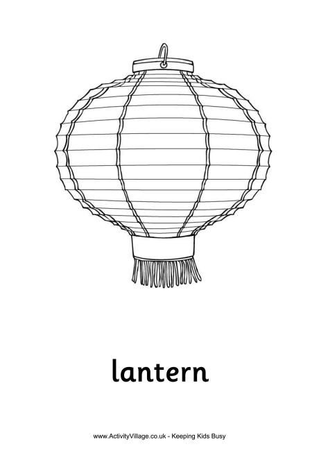 460x650 China Chinese Lantern Colouring - Chinese Lantern Sketch