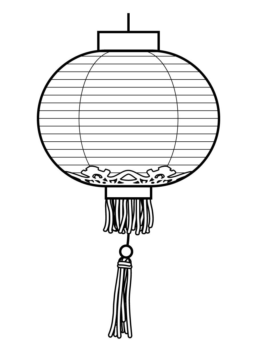 900x1200 Chinese Lantern Drawing Chinese Lanterns Chinese - Chinese Lantern Sketch