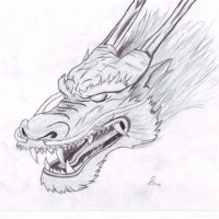 200x200 Chinese Dragon Sketch Images - Chinese Lion Sketch