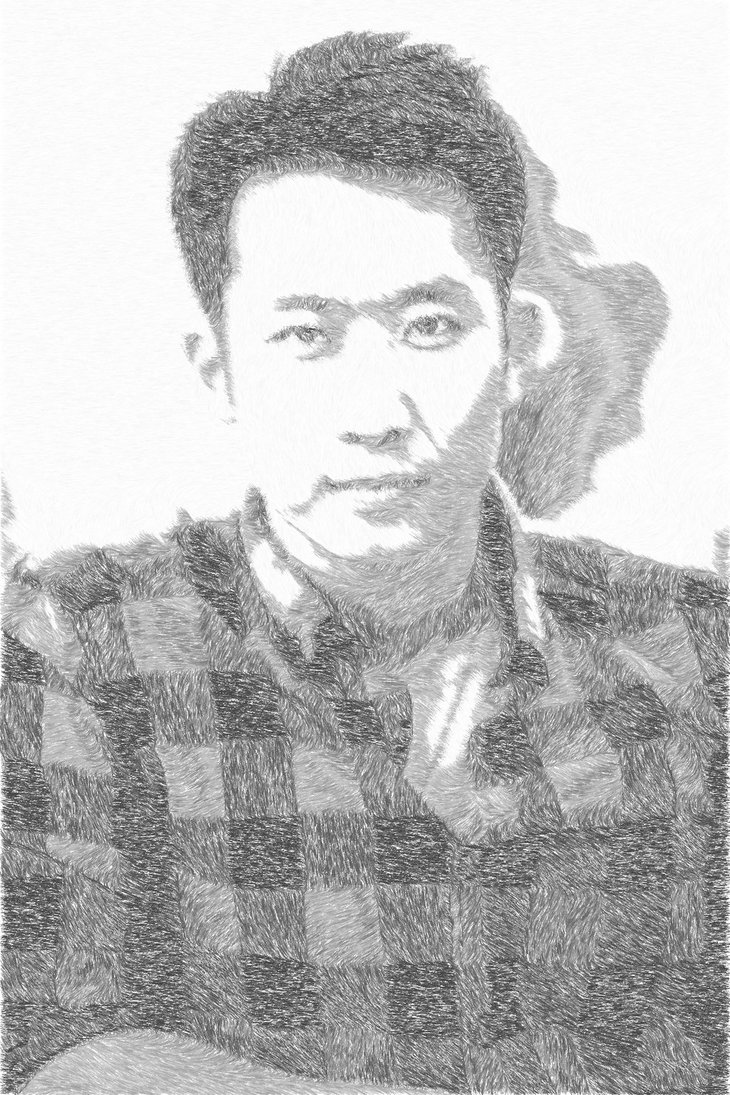 730x1095 How To Draw Asians (Chinese Man) By Liyounen14 - Chinese Man Sketch