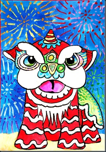 345x496 Smart Class Chinese New Year Lion Dancers - Chinese New Year Dragon Sketch