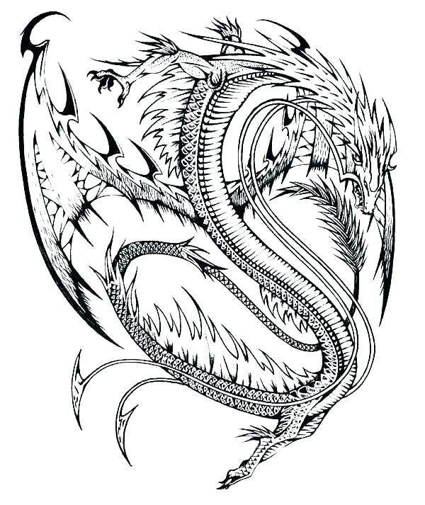 600x713 Chinese Dragon Coloring Pictures New Year Pages Colouring - Chinese New Year Dragon Sketch