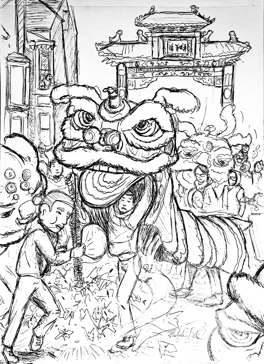 Chinese New Year Sketch