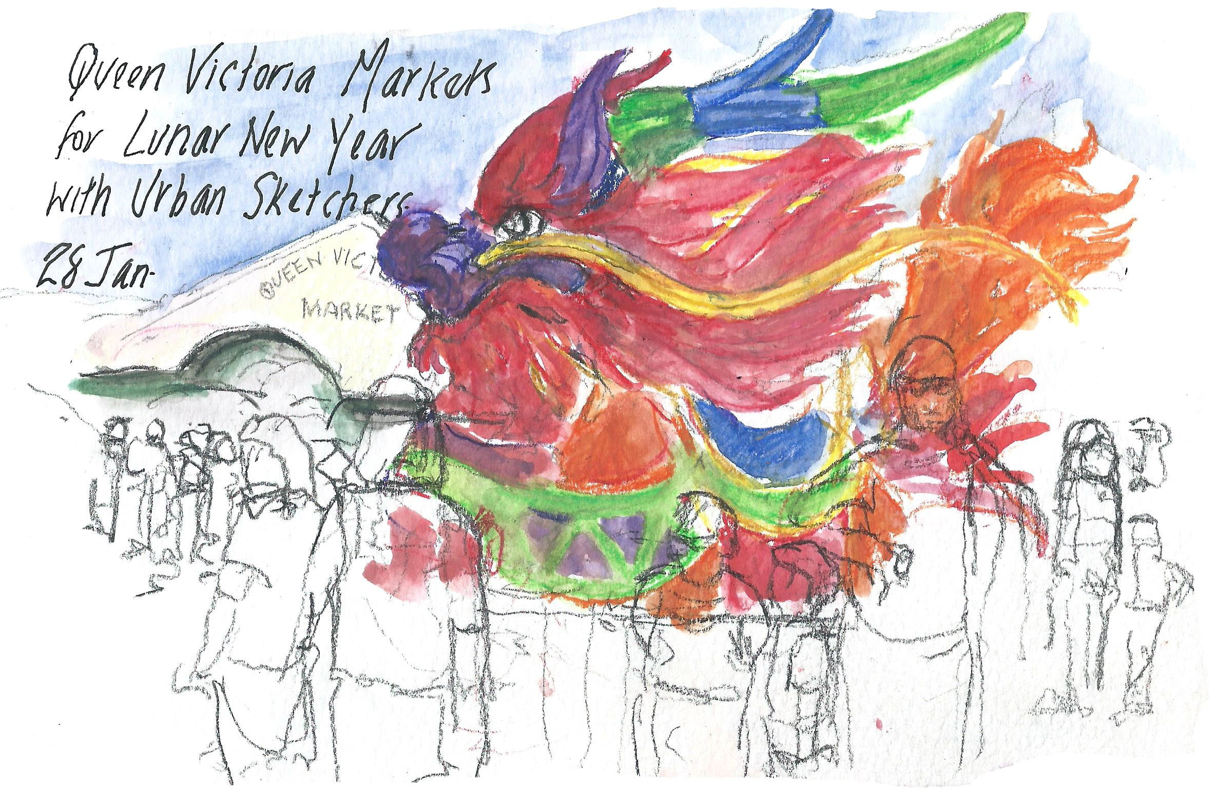 2367x1567 Lunar New Year Sketching Alissa Duke - Chinese New Year Sketch