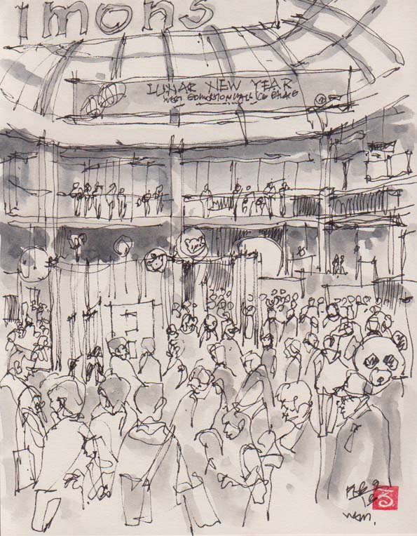 595x764 Sketching Along The Way... Chinese New Year - Chinese New Year Sketch