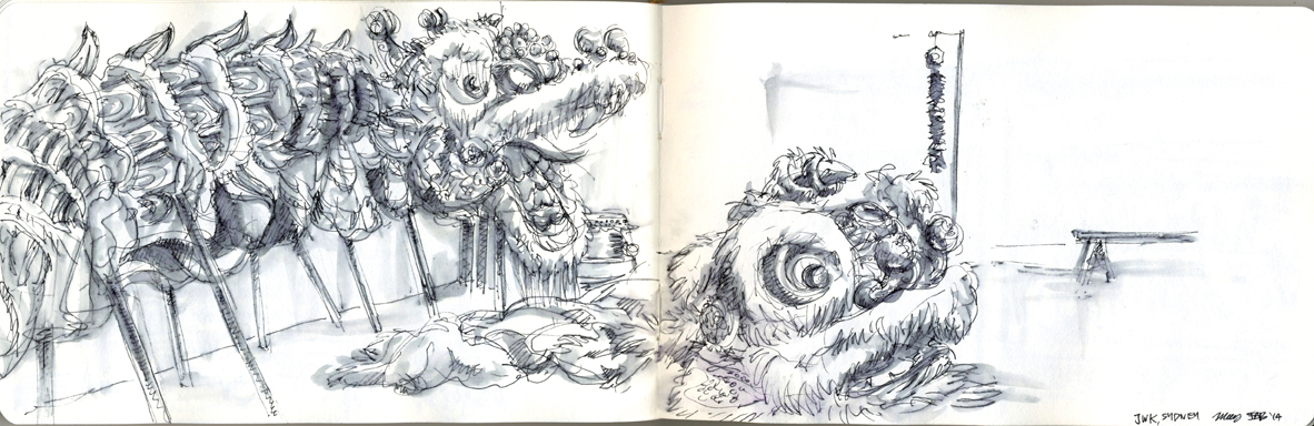 1182x384 Chinese New Year, Part Ii Scratchyas - Chinese New Year Sketch