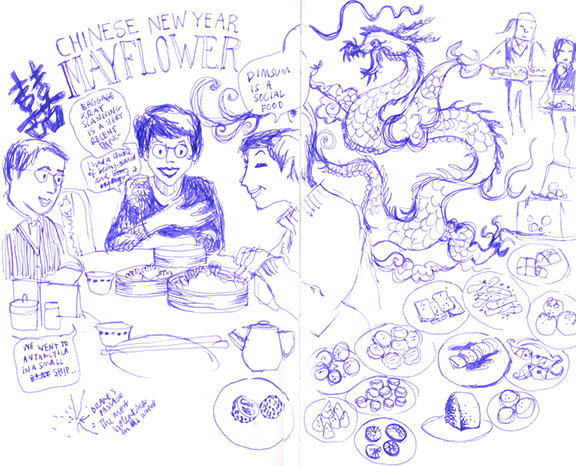 576x466 Chinese New Year Inktales - Chinese New Year Sketch