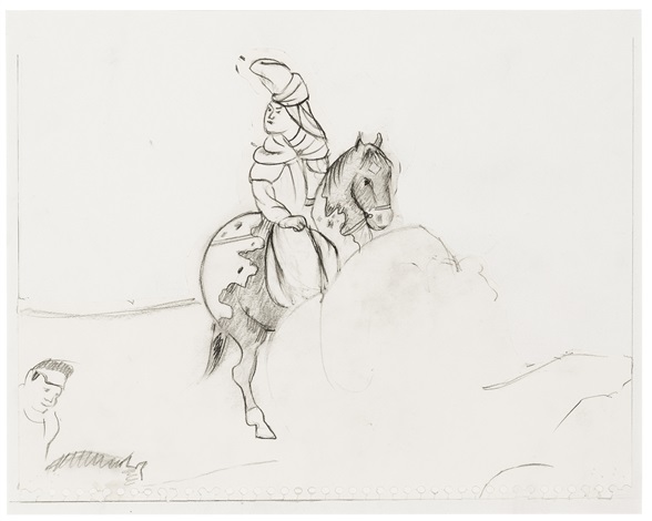 588x470 Sketch For Chinese Information 8 Works By Larry Rivers On Artnet - Chinese Sketch