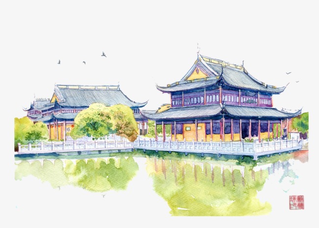 Chinese Temple Sketch at PaintingValley.com | Explore collection of
